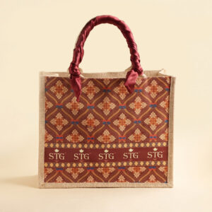 STG Batik Jute Bag - Brown (Small)